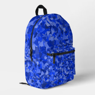 Mochila Impresa Patrón de triángulo azul