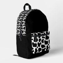 Patrón de vaca en blanco y negro de moda