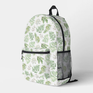 Mochila Impresa Patrón de vegetación forestal