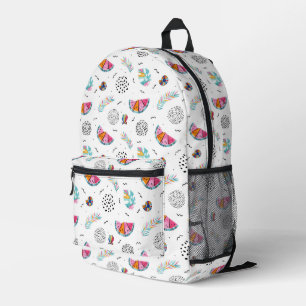 Mochila Impresa Patrón de verano tropical de estilo Memphis