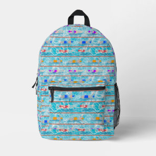 Mochila Impresa Patrón del equipo de natación de los Laps