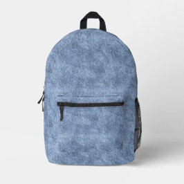 Mochila Impresa Patrón Denim Azul