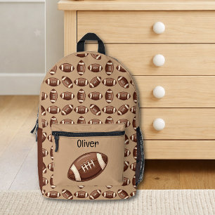 Mochila Impresa Patrón deportivo de fútbol lindo para niños