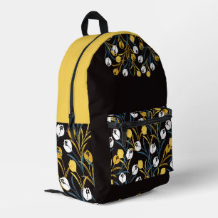 Mochila Impresa Patrón elegante de flor tulipán