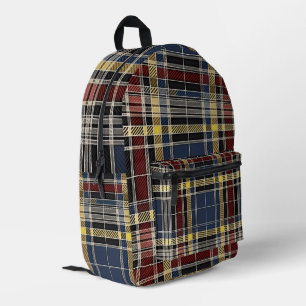 Mochila Impresa Patrón escocés de tartán
