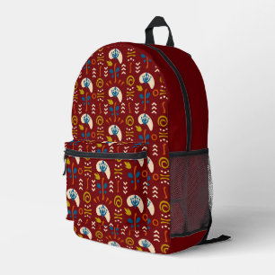Mochila Impresa Patrón Étnico Folclórico
