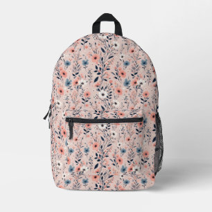 Mochila Impresa Patrón floral