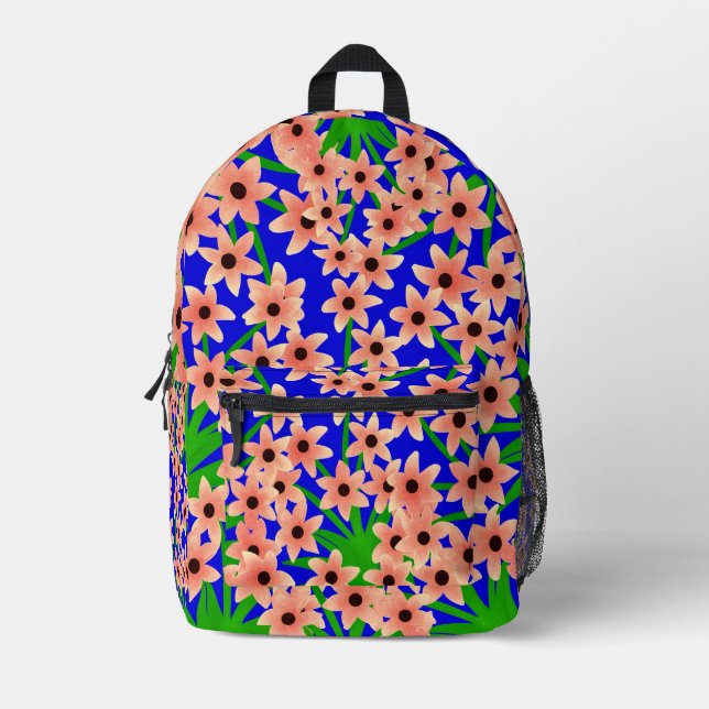 Mochila Impresa Patrón floral (Anverso)
