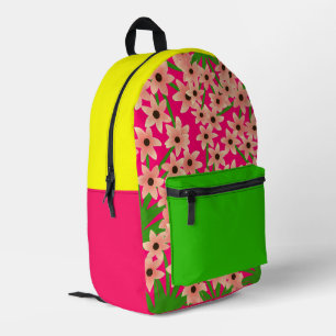 Mochila Impresa Patrón floral