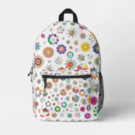 Mochila Impresa Patrón floral