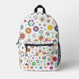 Mochila Impresa Patrón floral