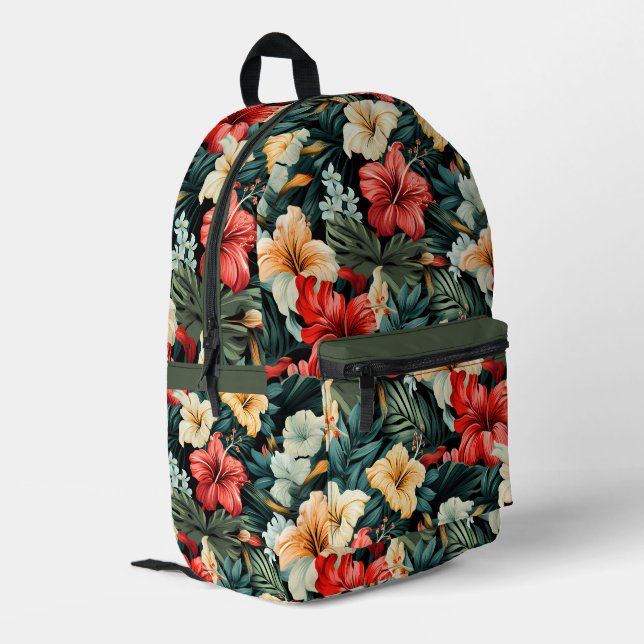 Mochila Impresa Patrón floral #19 (Esquina izquierda trasera)