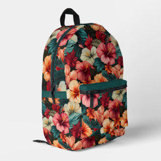 Mochila Impresa Patrón floral #23