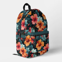 Mochila Impresa Patrón floral #32