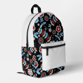 Mochila Impresa Patrón floral de gente audaz