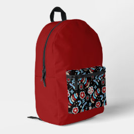 Mochila Impresa Patrón floral de gente audaz
