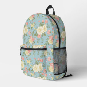 Mochila Impresa Patrón floral de Peony Garden