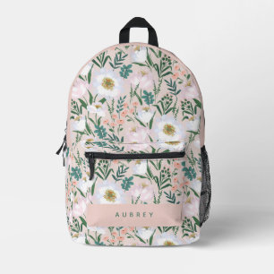 Mochila Impresa Patrón floral elegante