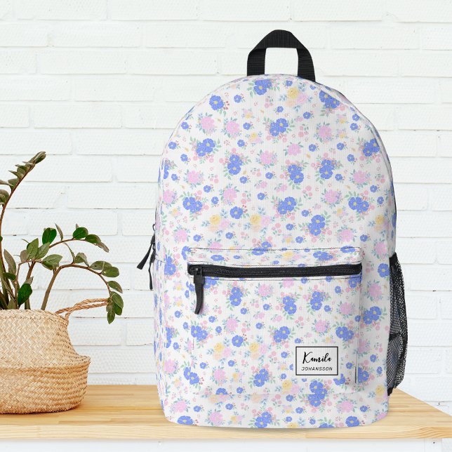 Mochila Impresa Patrón floral Pastel Coquette personalizado modern (Subido por el creador)