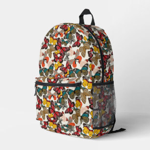 Mochila Impresa Patrón floral retro 2