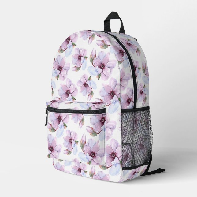 Mochila Impresa Patrón floral romántico (Esquina derecha trasera )