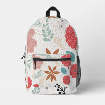 Patrón floral y de puntos botánico bohemio 