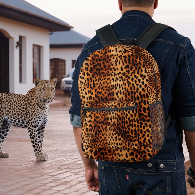 Mochila Impresa Patrón Fur de puntos leopardo (Subido por el creador)