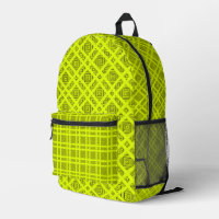 Patrón geométrico amarillo limón