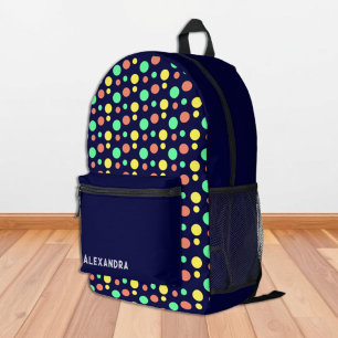 Mochila Impresa Patrón geométrico de la Marina