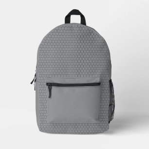 Mochila Impresa Patrón geométrico de rejilla hexagonal moderna