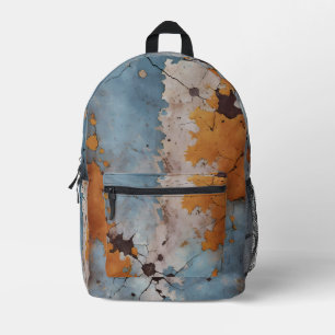 Mochila Impresa Patrón metalizado antiguo capeado