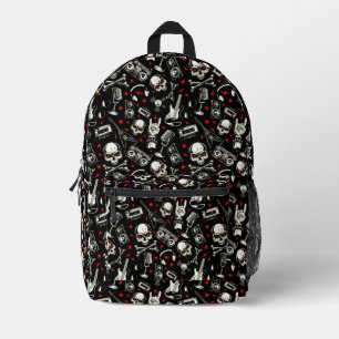 Mochila Impresa Patrón Metalizado retro pesado