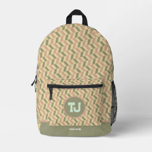 Mochila Impresa Patrón moderno de baloncesto de vuelta a la escuel