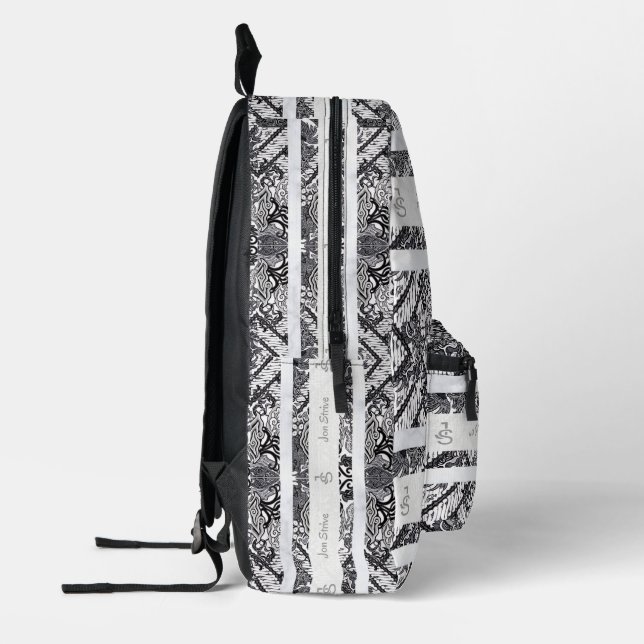 Mochila Impresa Patrón moderno de BATIK (Izquierda)