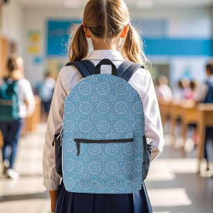 Mochila Impresa Patrón moderno de rosa y azul genial