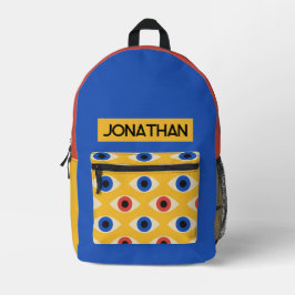 Mochila Impresa Patrón moderno geométrico abstracto y audaz del oj