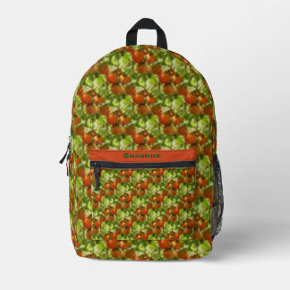 Mochila Impresa Patrón natural de tomates de cerezo de jardín pers
