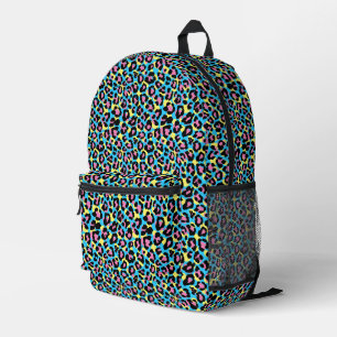 Mochila Impresa Patrón Neon Leopard Spots