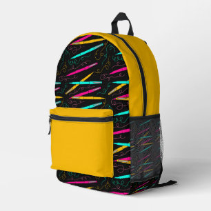 Mochila Impresa Patrón personalizable audaz y juguetón