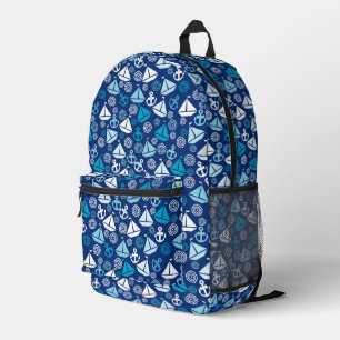 Mochila Impresa Patrón personalizado con veleros