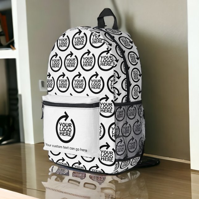 Mochila Impresa Patrón Personalizado personalizado de su propio lo (Your Own Business Logo Personalized Custom Pattern Printed Backpack from Ricaso. Promotional product)