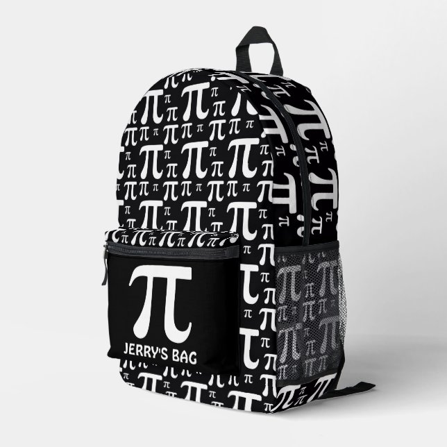 Mochila Impresa Patrón Pi (Esquina derecha trasera )