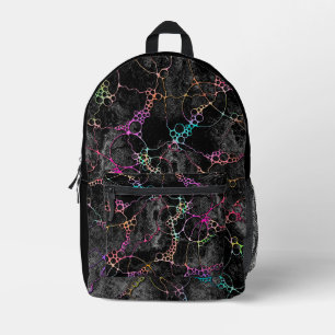 Mochila Impresa Patrón Pintado A Mano Y Digitalmente Art. 44