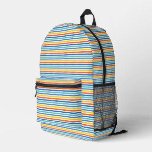 Mochila Impresa Patrón rayado de playa brillante