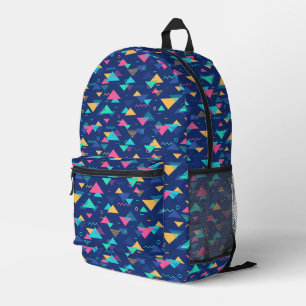 Mochila Impresa Patrón retro de los años 80