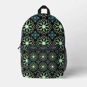 Mochila Impresa Patrón simétrico floral sin soldadura