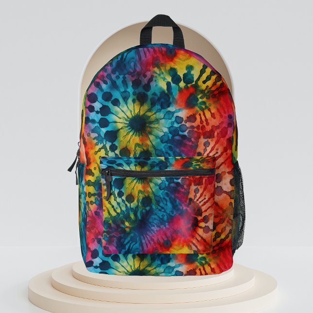Mochila Impresa Patrón Tie Dye Colorido (Subido por el creador)