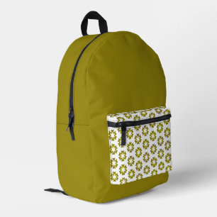 Mochila Impresa Patrón Verde Oliva