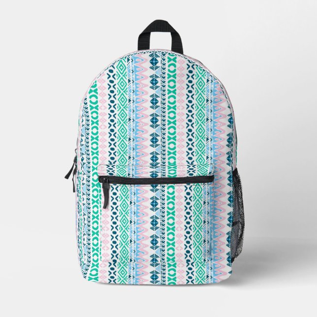 Mochila Impresa Patrones de arte pastel (Anverso)