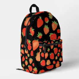 Mochila Impresa Patrones de fresa